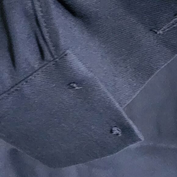 WHBM top Navy sheer asymmetrical layered tiered long sleeve Whimsigoth Fairy 8 - Picture 3 of 6